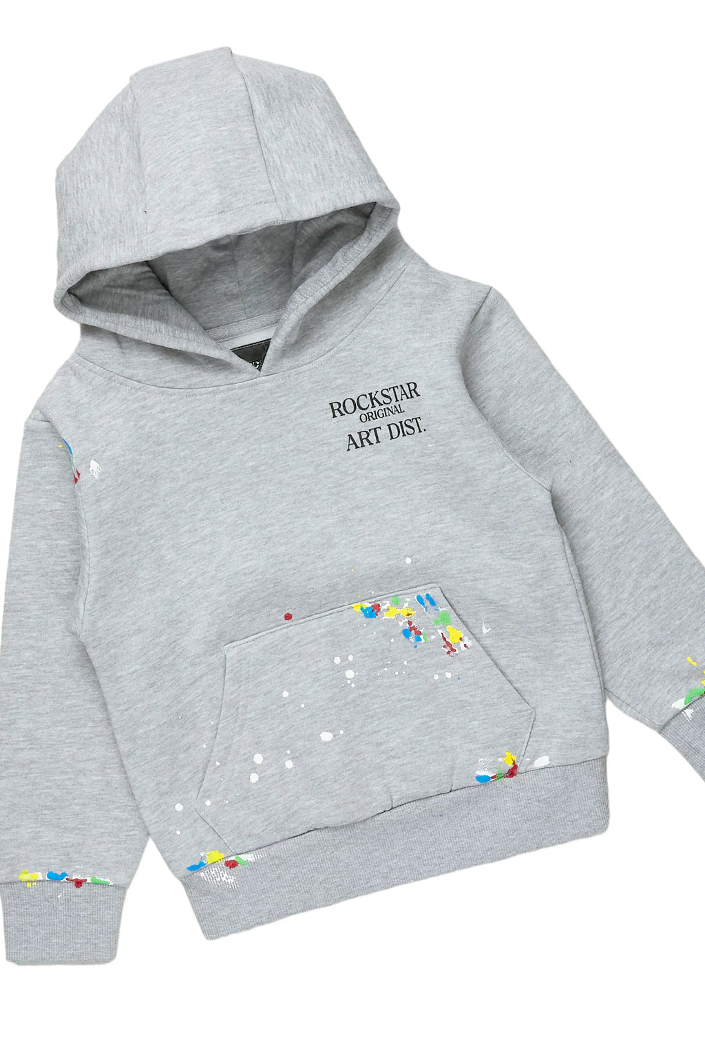 Girls Artie Grey Hoodie Stacked Flare Track Set