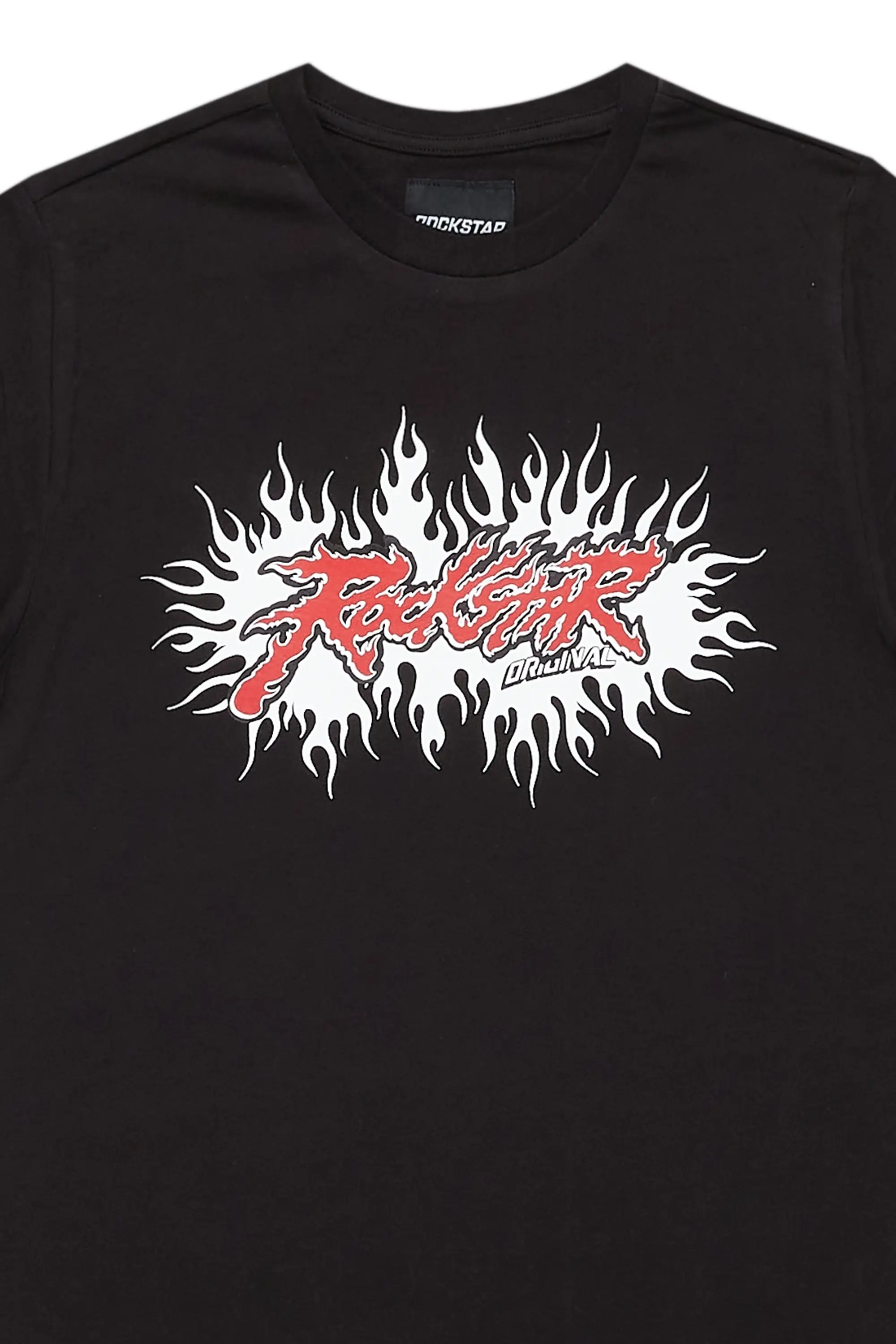 Boys Tafari Black Graphic T-Shirt