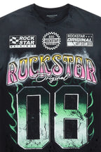 Quito Black Oversize Graphic T-Shirt