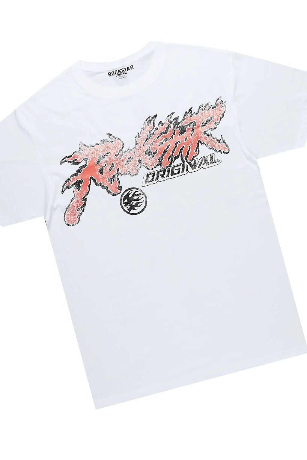 Yash White/Black T-Shirt Stacked Flare Track Set