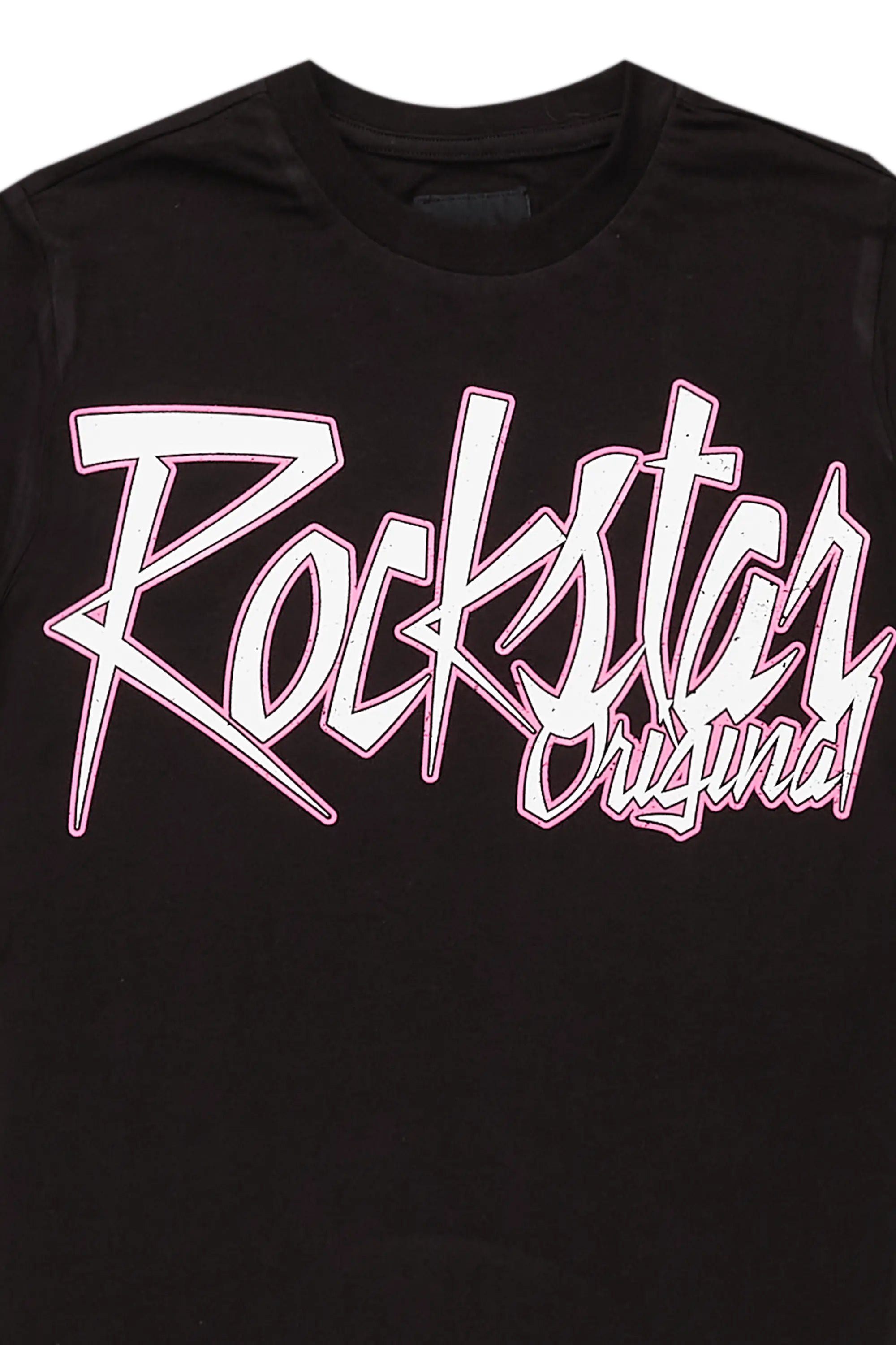 Girls Kalie Black Graphic T-Shirt