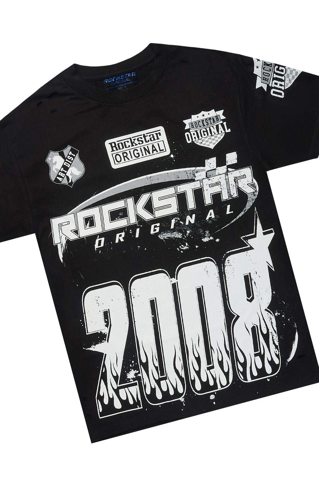 Amos Black T-Shirt/Stacked Flare Jean Bundle