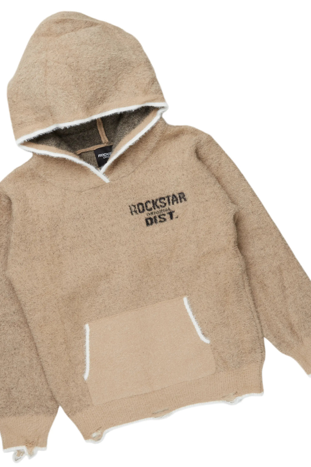 Boys Lake Mohair Beige Knit Track set