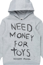 Boys M4 Toys Grey/Black Graphic Hoodie