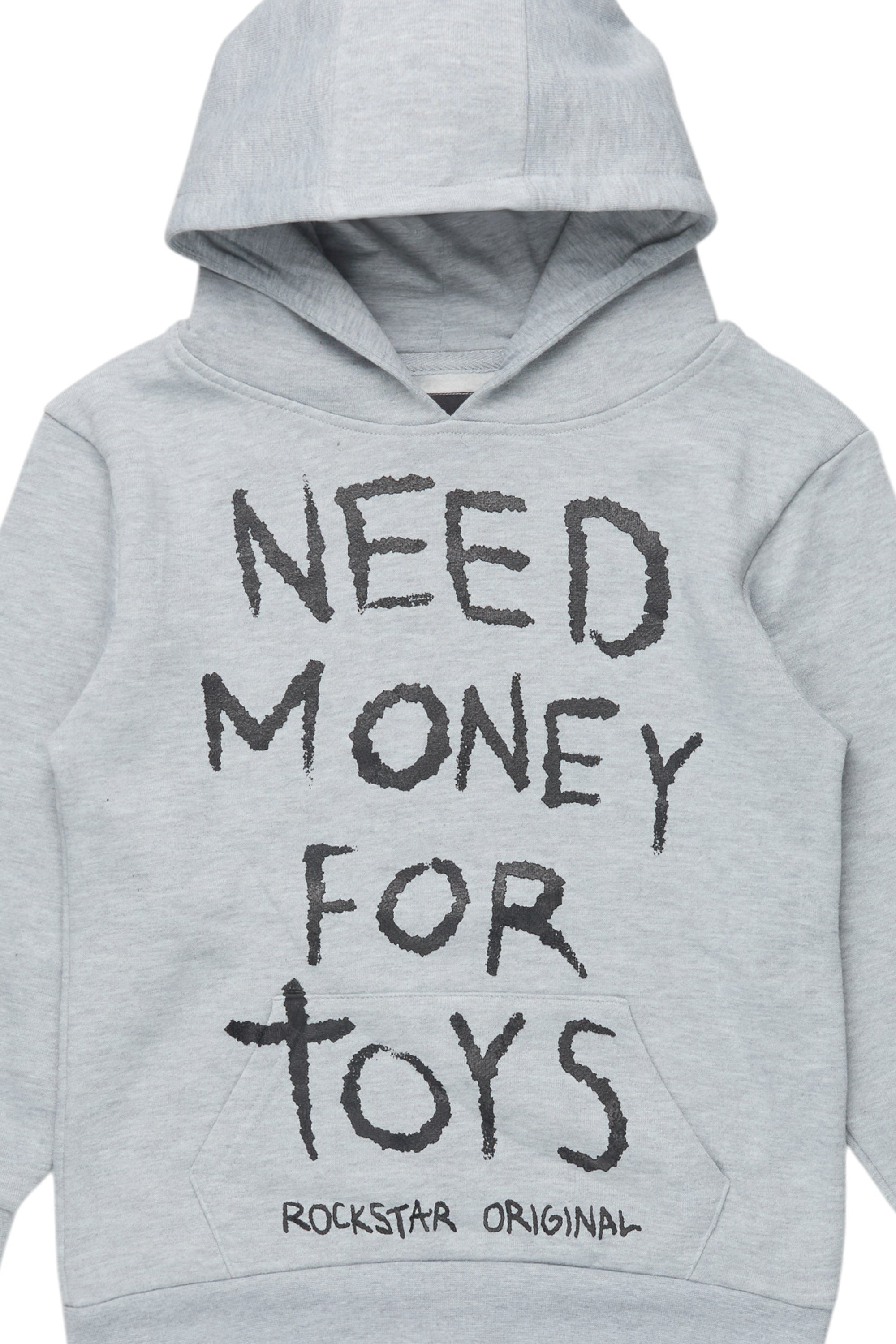 Boys M4 Toys Grey/Black Graphic Hoodie