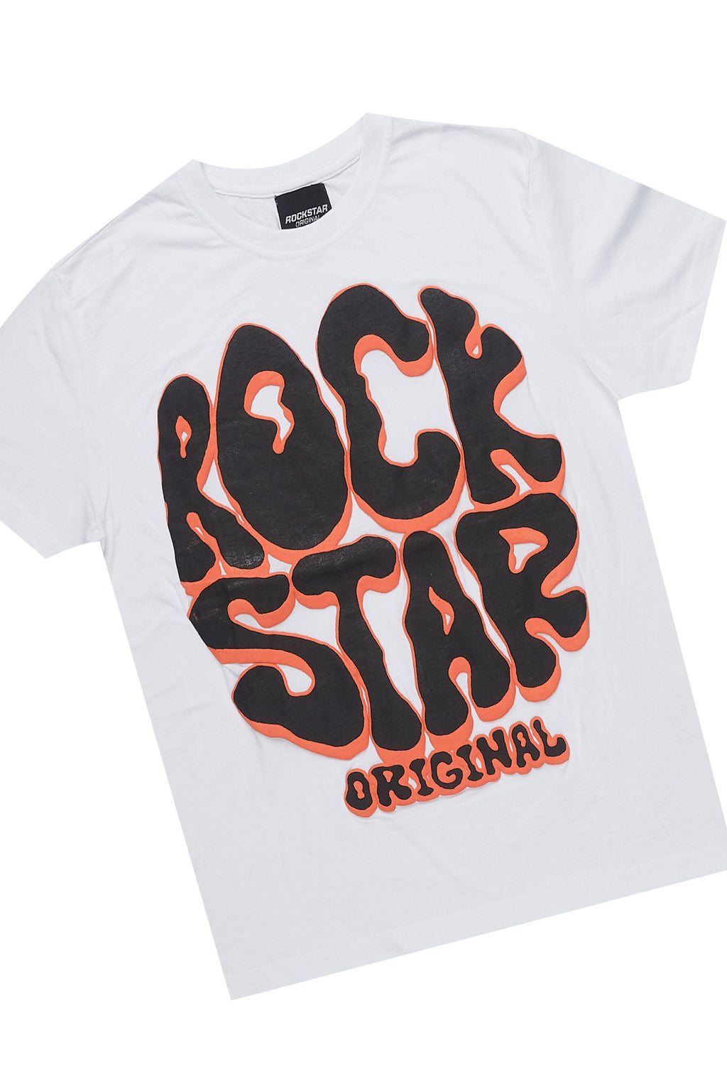 Boys Warblen Orange T-Shirt/Stacked Flare Pant Set