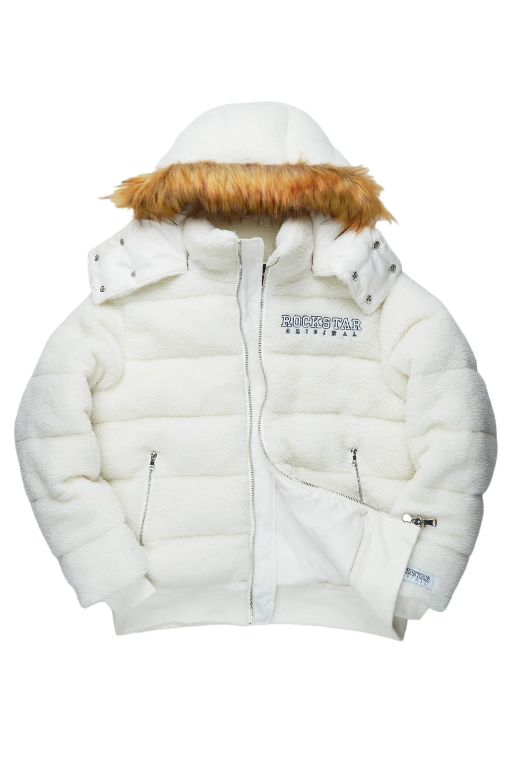 Sarvesh Cream Puffer Jacket