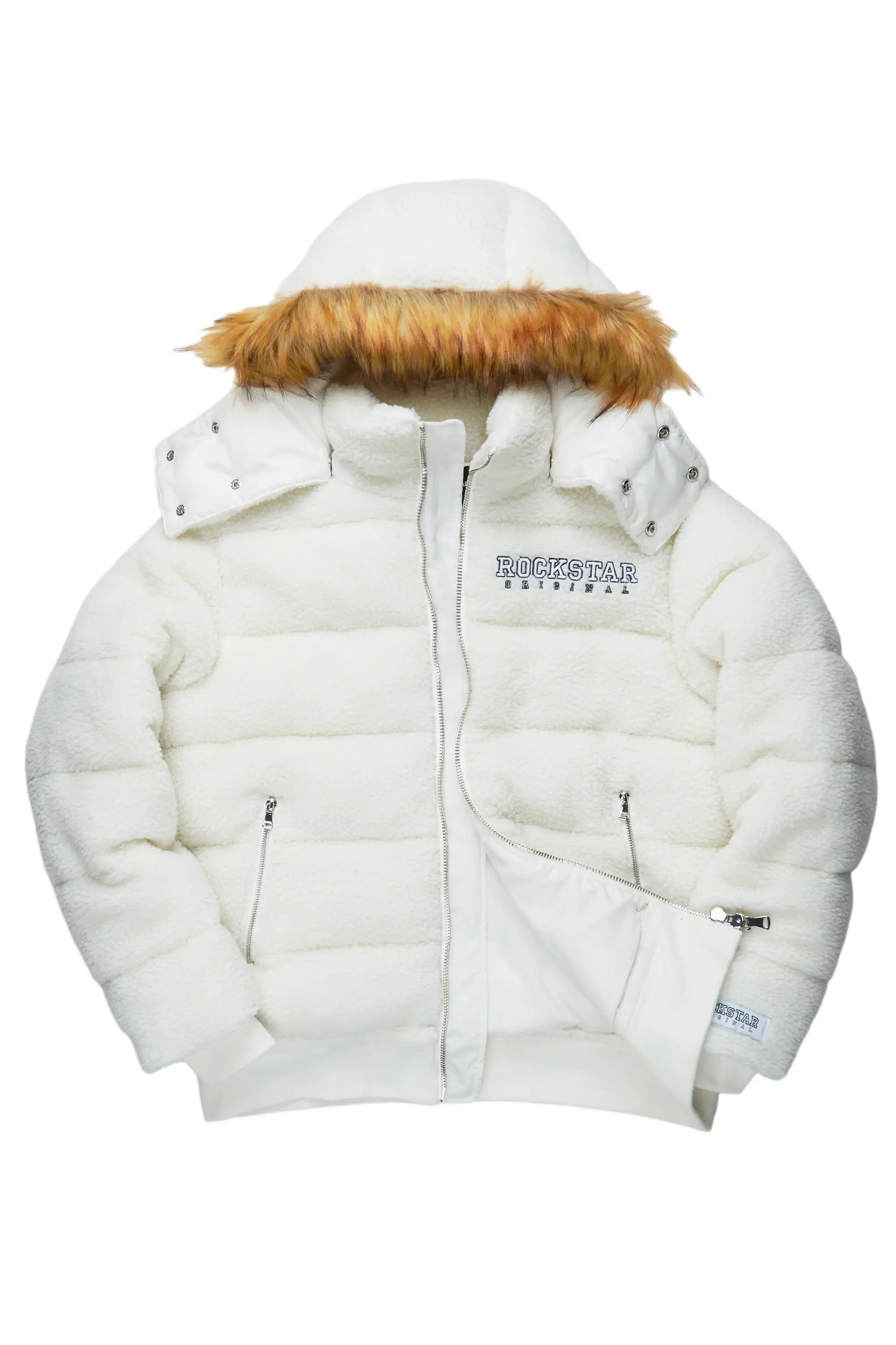 Sarvesh Cream Puffer Jacket