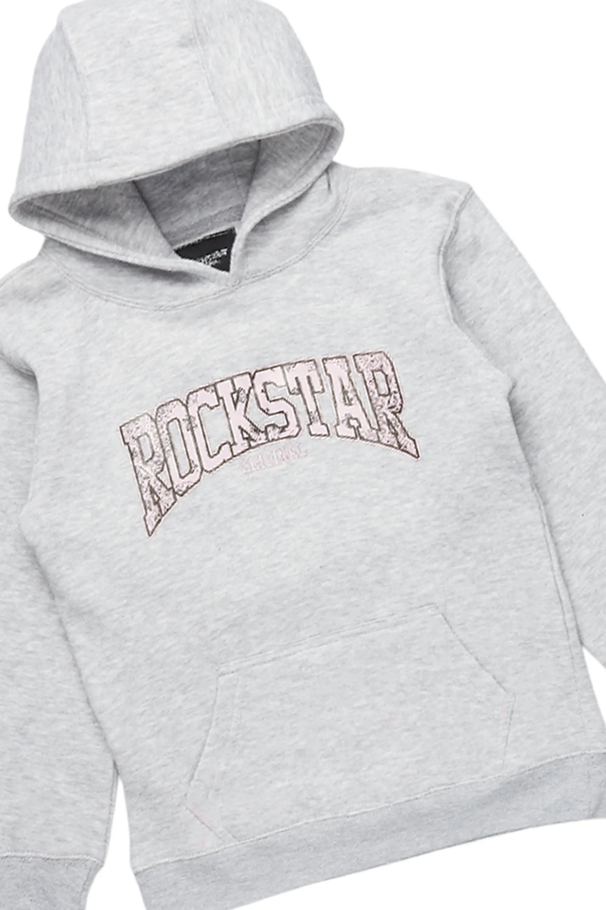 Girls Gada Grey Hoodie/Baggy Fit Jean Set