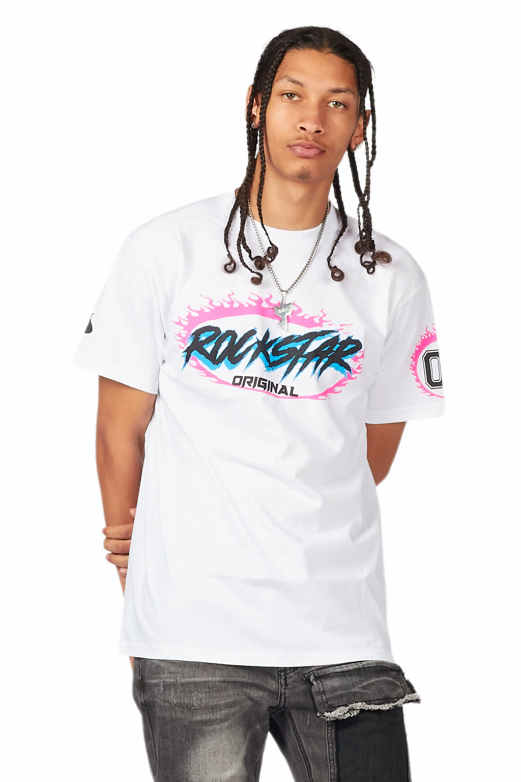 Draven White Graphic T-Shirt
