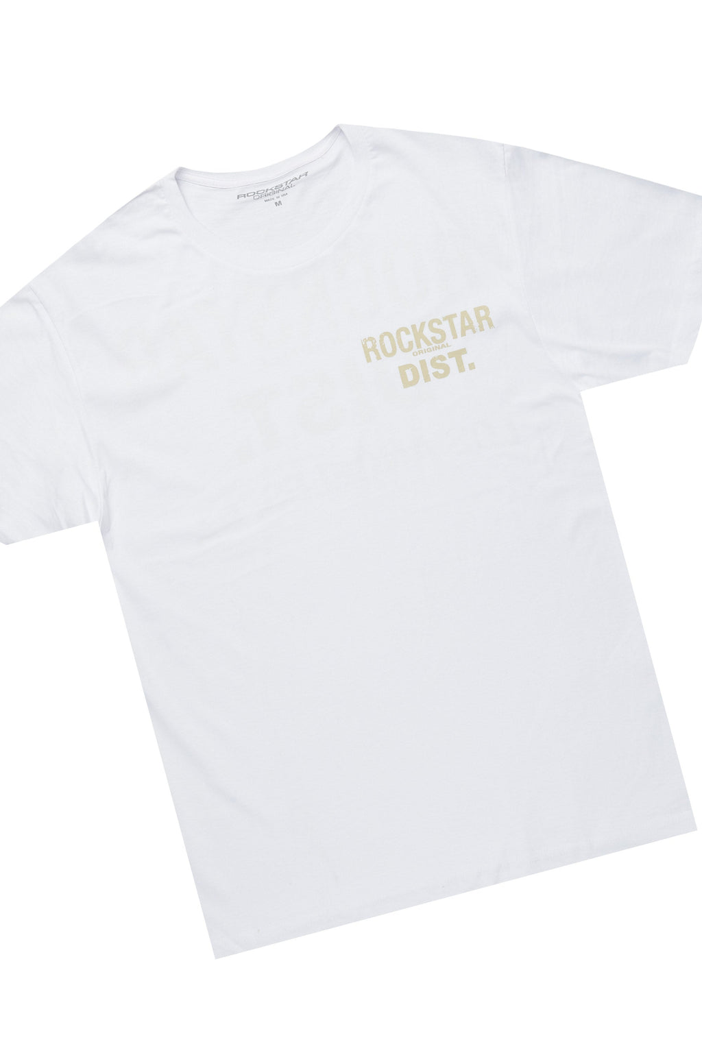 Lake White/Beige T-Shirt/Stacked Baggy Track Pant Set