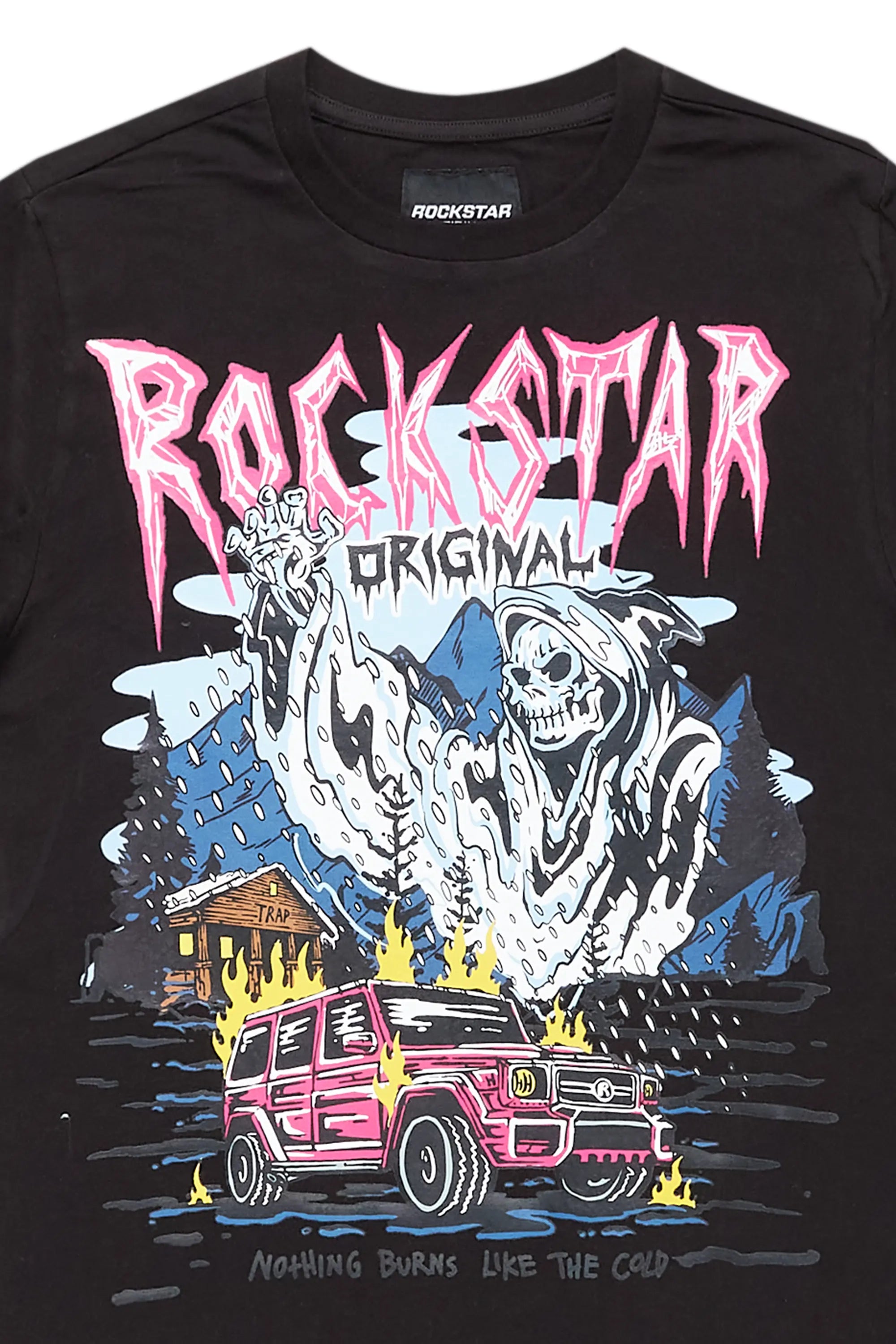 Boys Emre Black Graphic T-Shirt