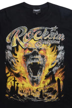 Brun Black Graphic Rhinestone T-Shirt