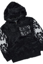 Boys Toshio Black Stacked Flare Knitted Mohair Track Set