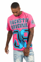 Alim Fushia Oversized Graphic T-Shirt