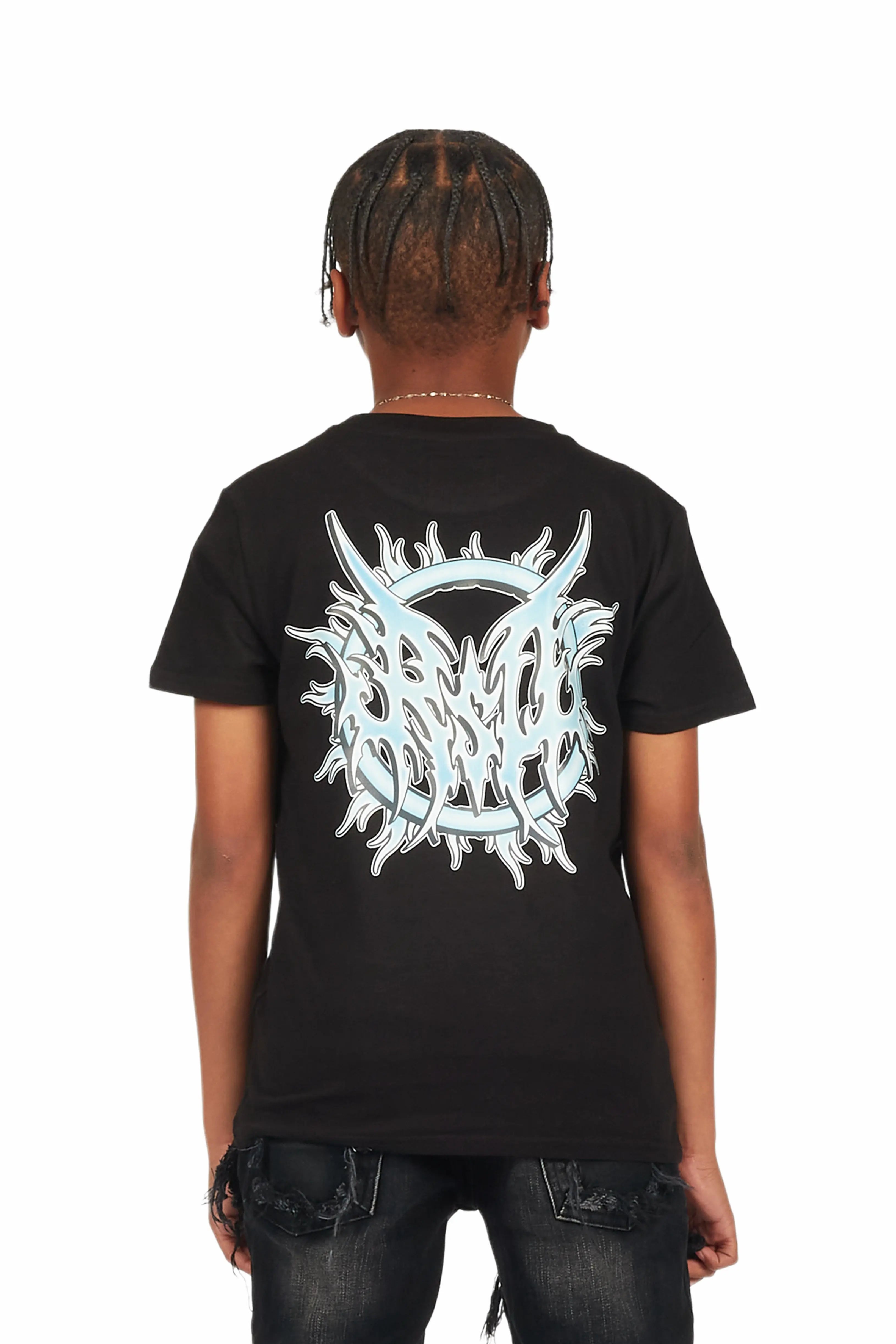 Boys Altair Black Graphic T-Shirt