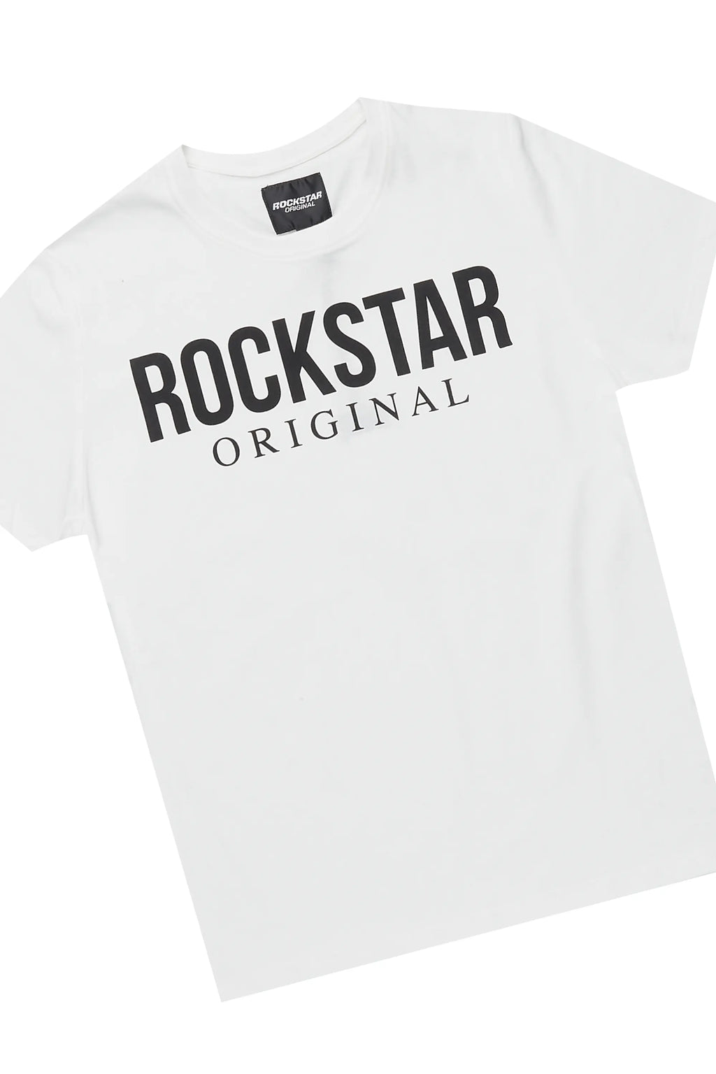 Boys Emilio White /Heather Grey T-Shirt Flare Sweat Pant Set