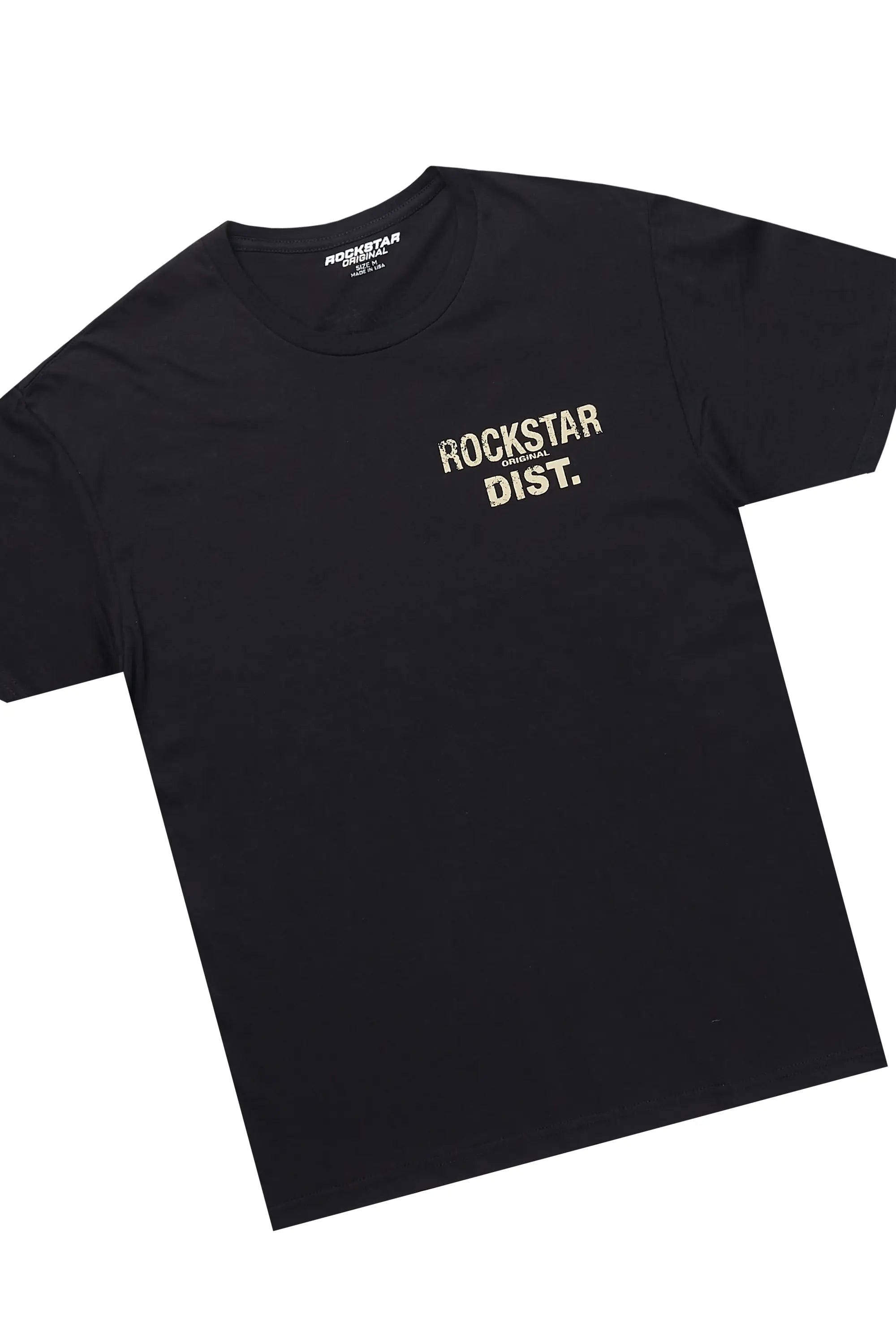 Lathisa Black/Blue T-Shirt & Jean Set