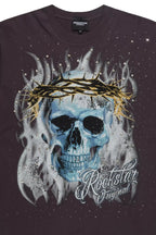 Blaise Grey Graphic Rhinestone T-Shirt