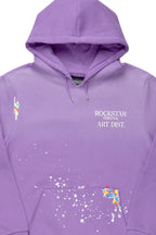 Rockstar Art Dist. Purple Graphic Hoodie