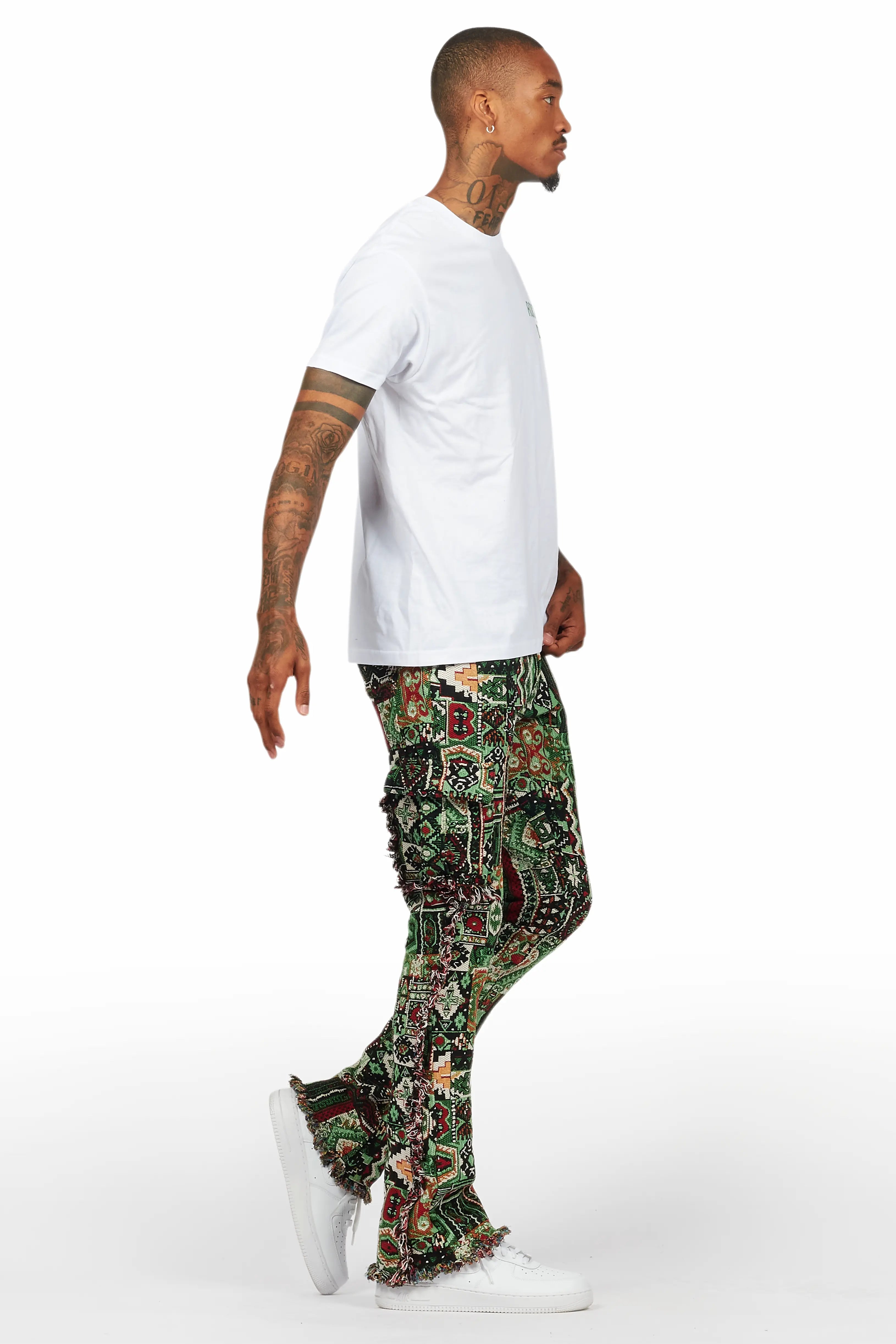 Lake White/Green T-Shirt/Tapestry Jean Bundle