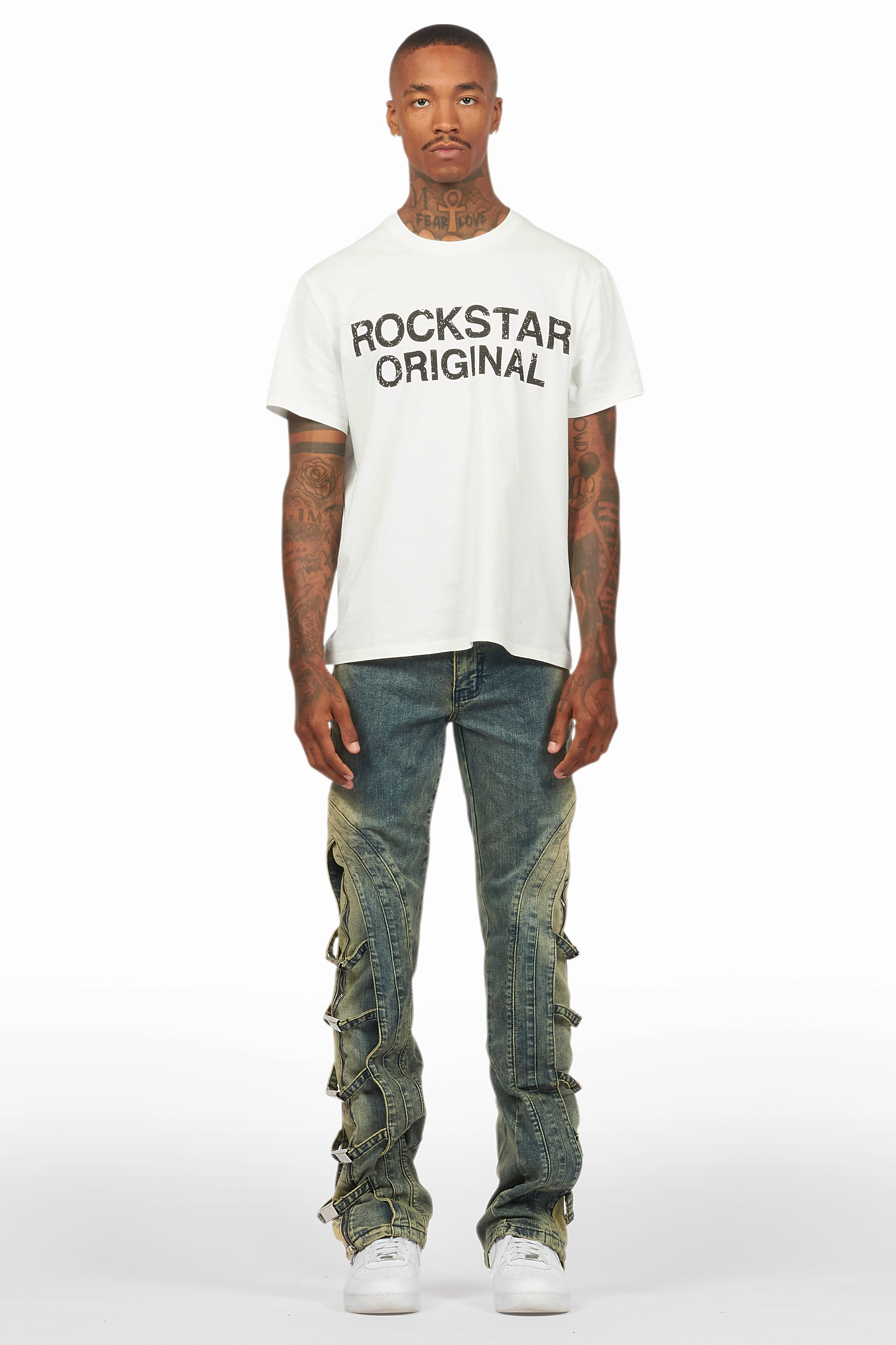 Attila Tint Stacked Flare Jean