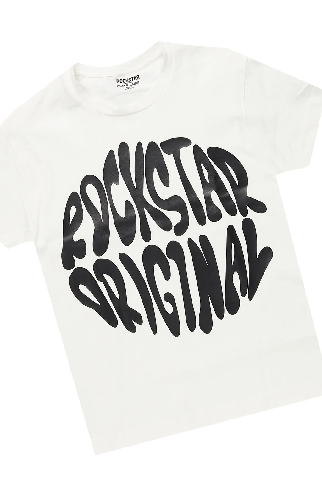 Boys Thierry White T-Shirt/Stacked Flare Jean Set