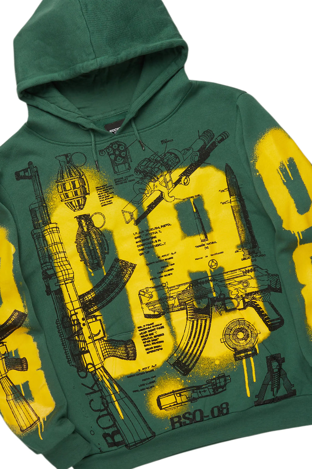 Nesta Green Hoodie/Baggy Track Pant Set