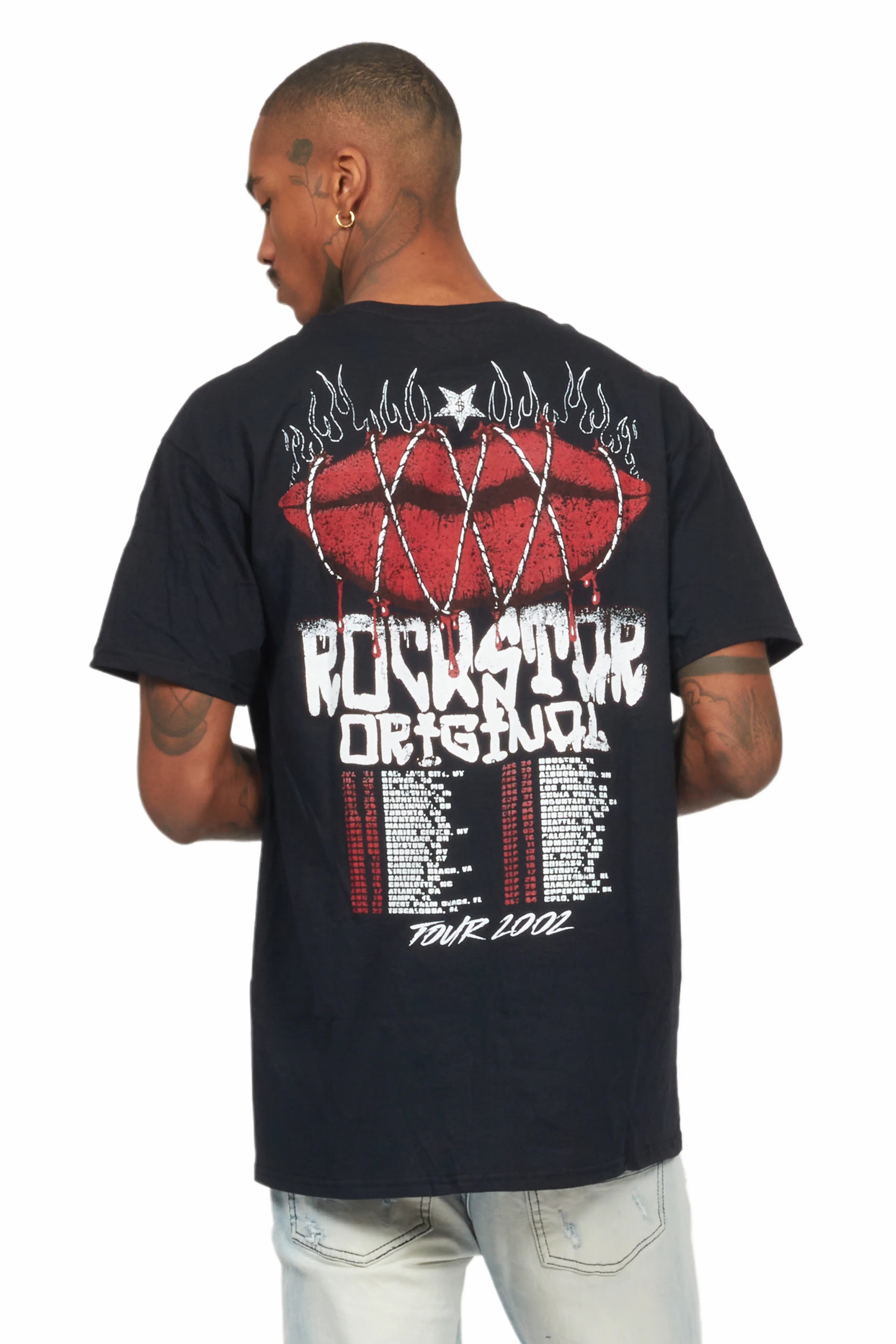 Kizzma Black Graphic T-Shirt