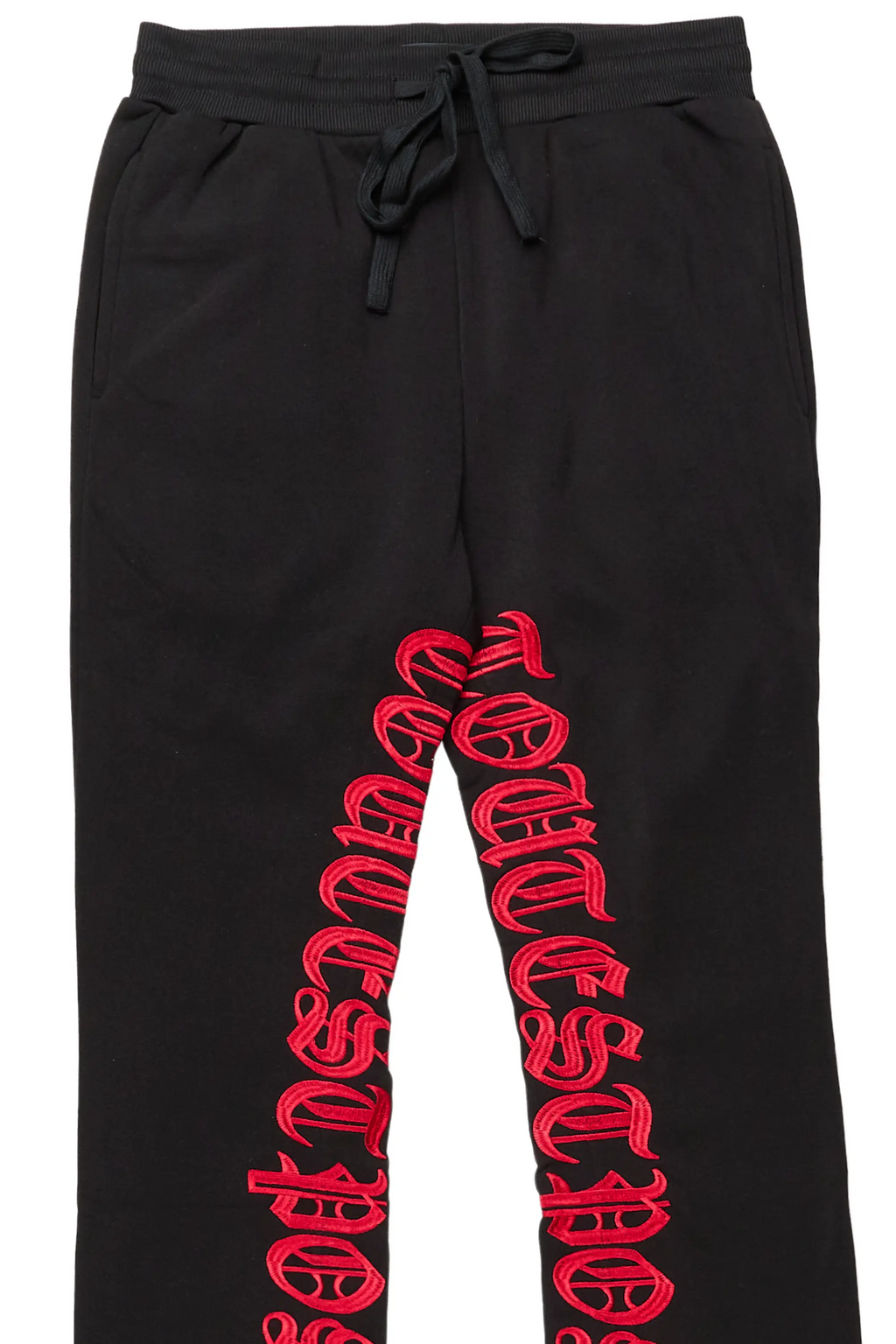 Konnor Black/Red Stacked Flare Pants