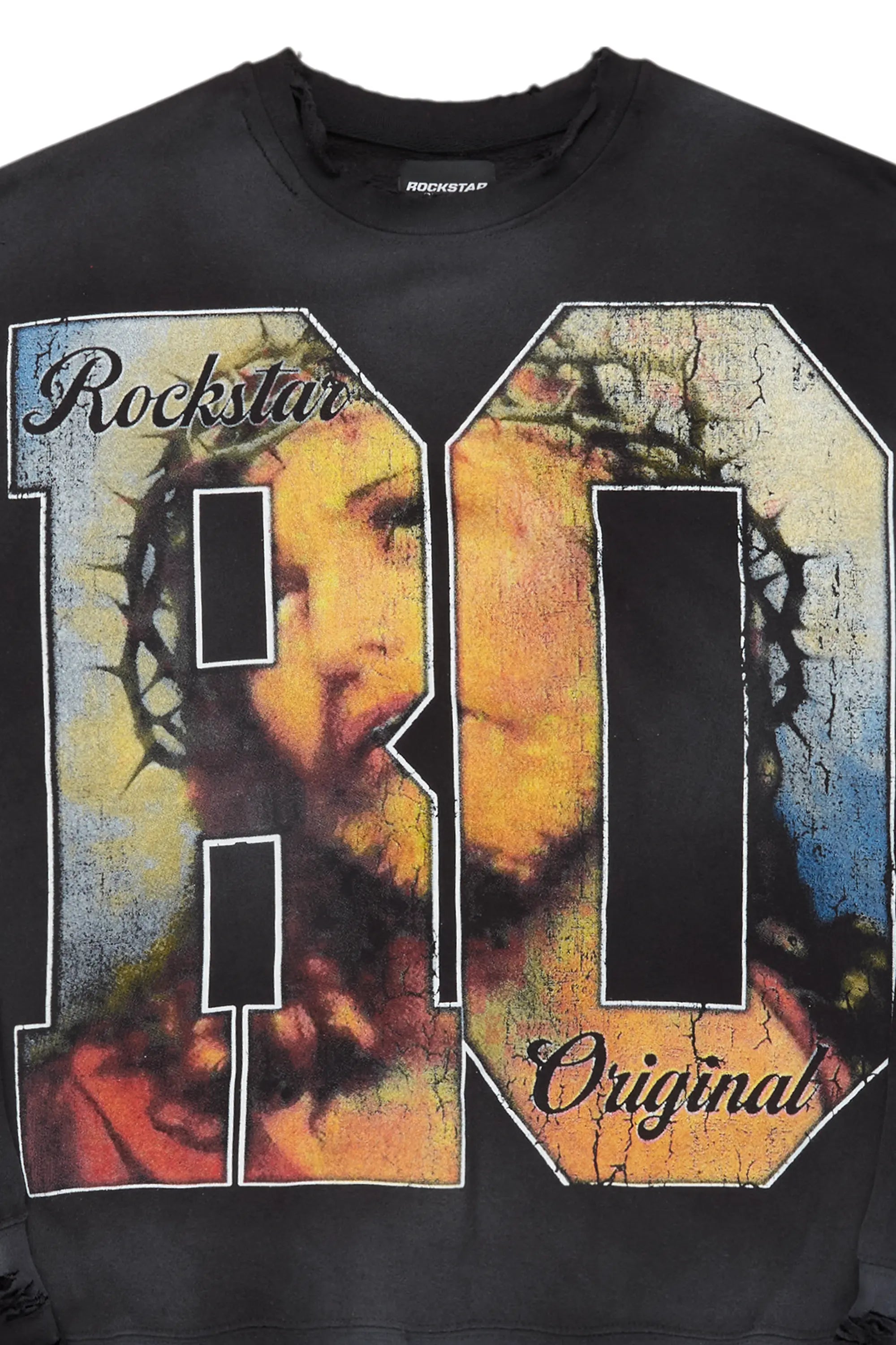 Lainer Black Graphic Crewneck