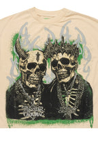 Kingston Beige/Black Boxy Crop T-Shirt