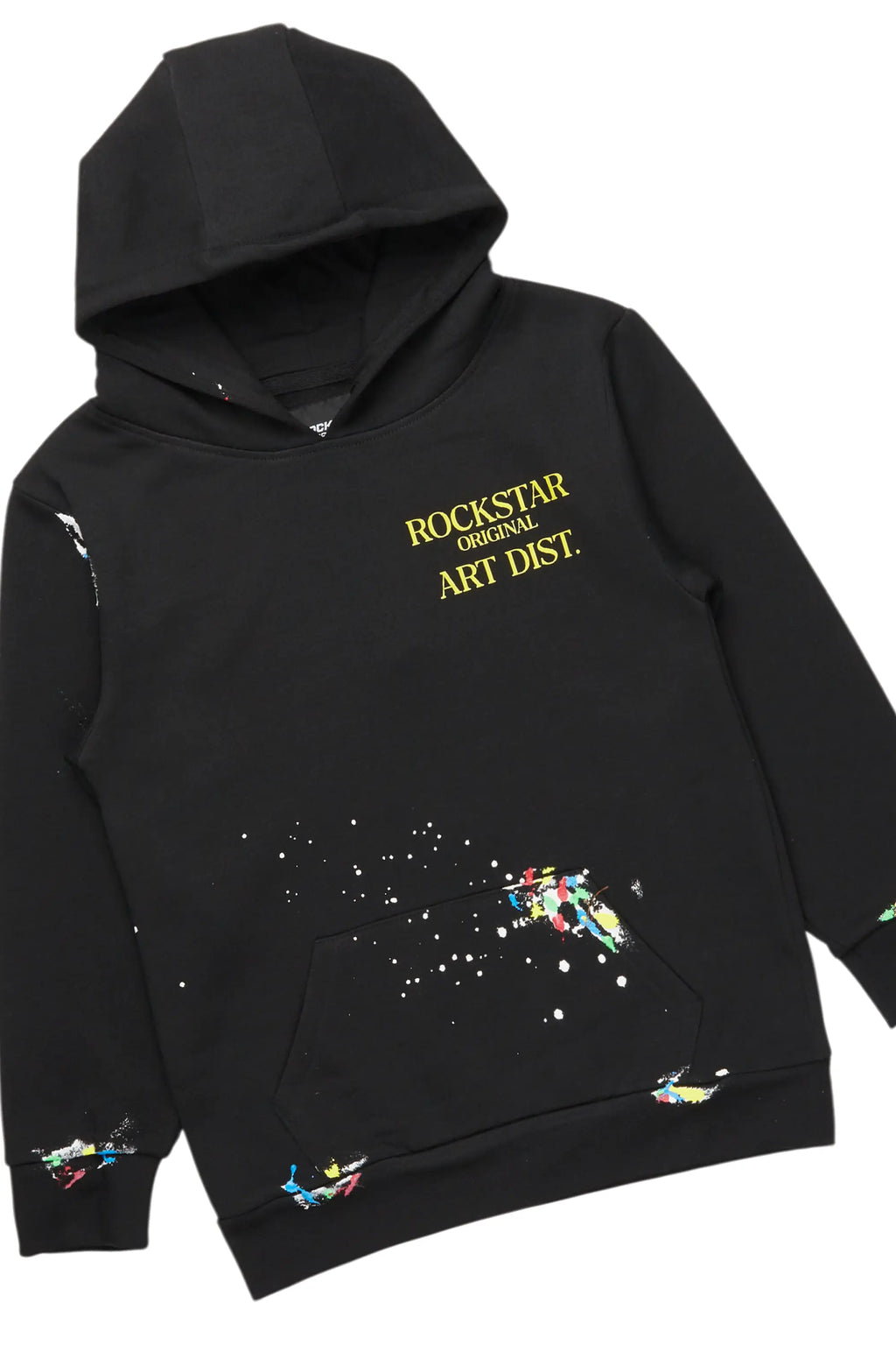 Boys Palmer Black Hoodie/Stacked Flare Jean Set