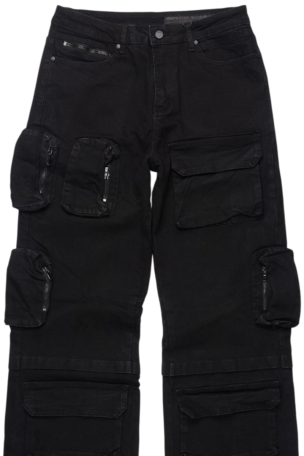 Pocketeer Black Baggy Cargo Fit Jean