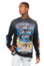 Ebbe Black Long Sleeve Graphic T-Shirt