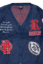 Meldia Navy Knit Cardigan