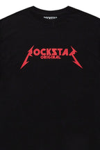 Diogo Black/Red Printed T-Shirt