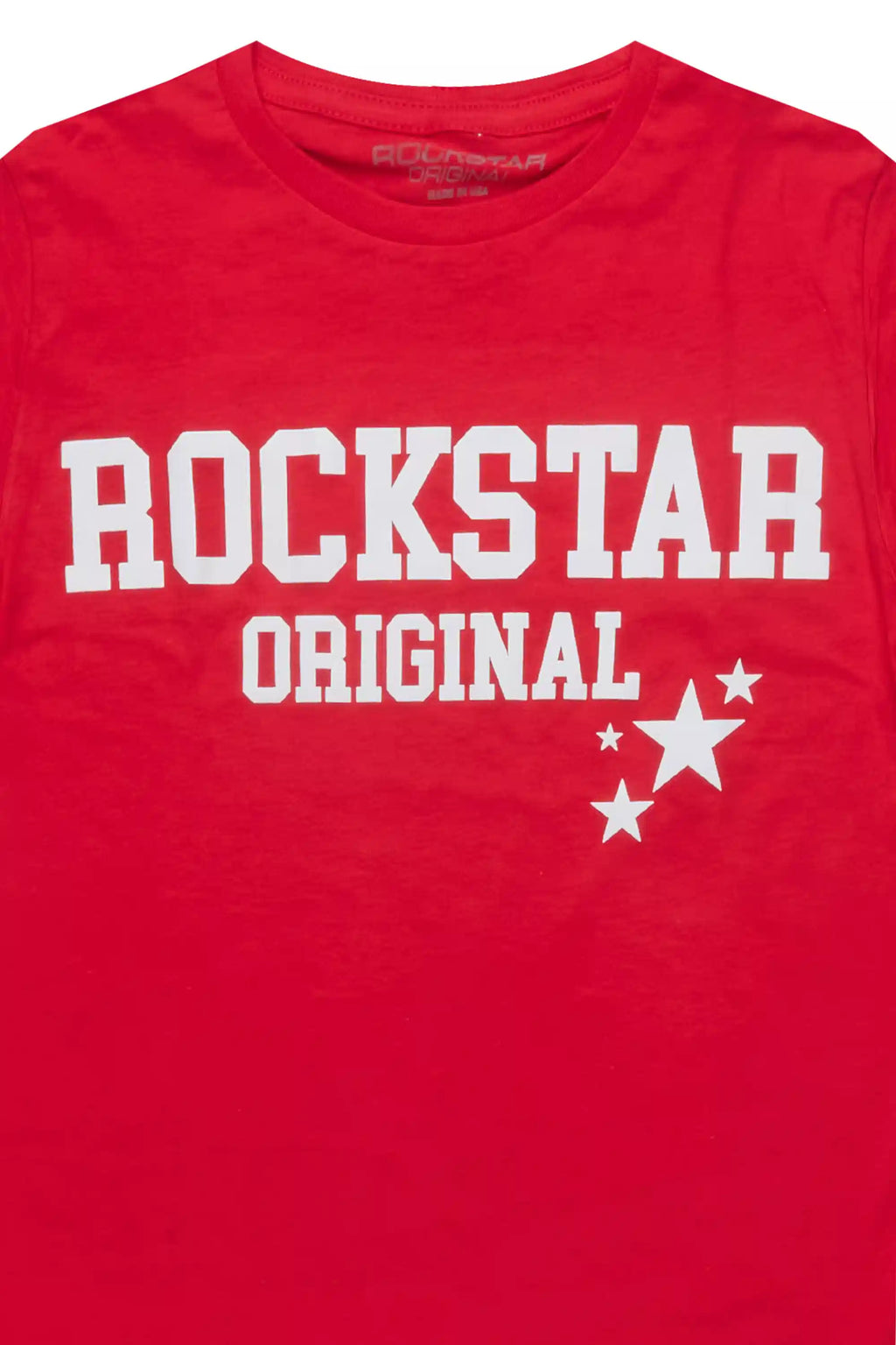 Boys Pluton Red/White Graphic T-Shirt