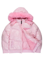 Girls Moncia Pink Puffer Jacket