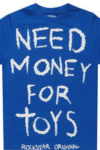 Boys M4Toys Royal Blue/White Graphic T-Shirt