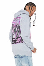 Obern Grey Graphic Hoodie