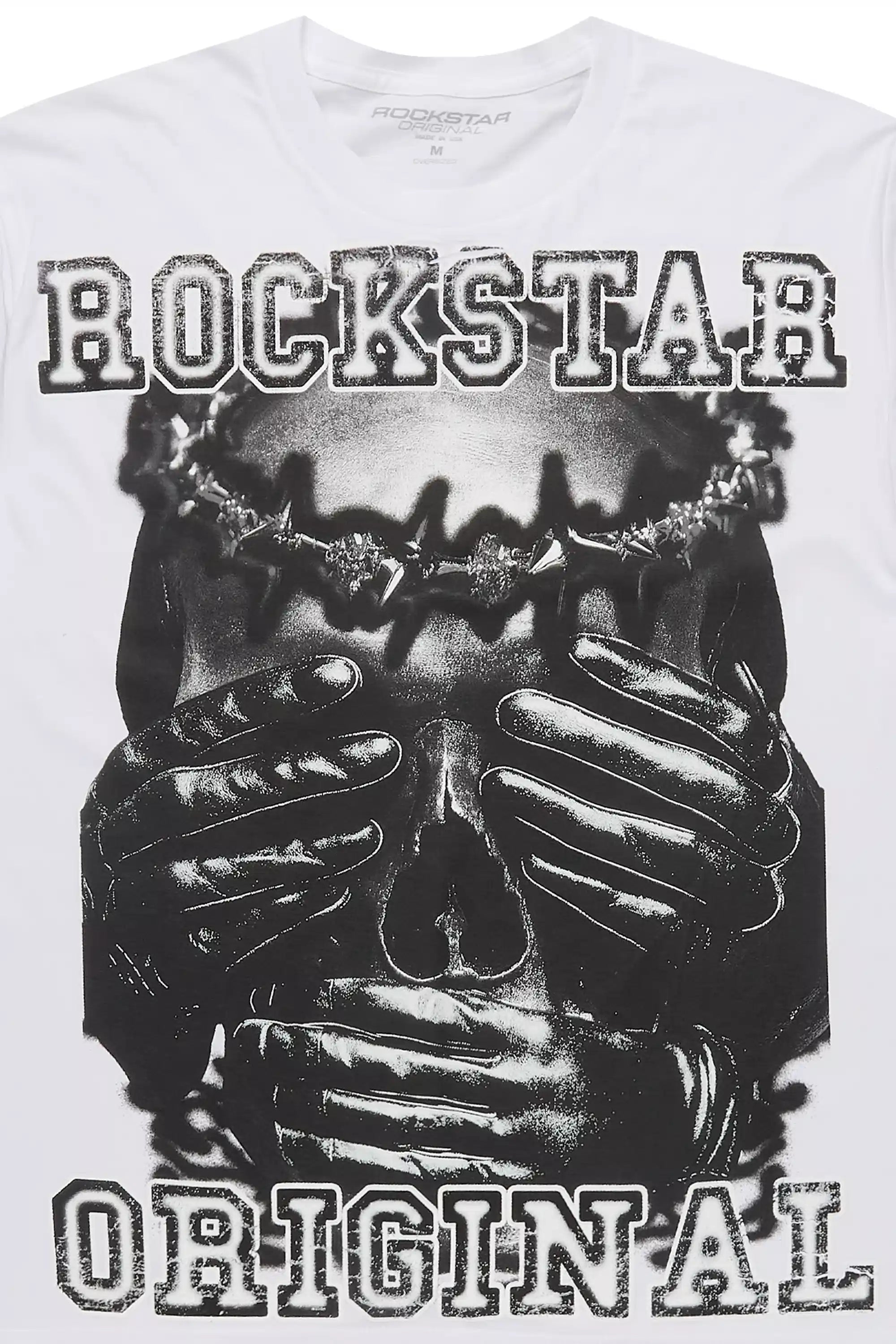 Eden White Oversized Graphic T-Shirt