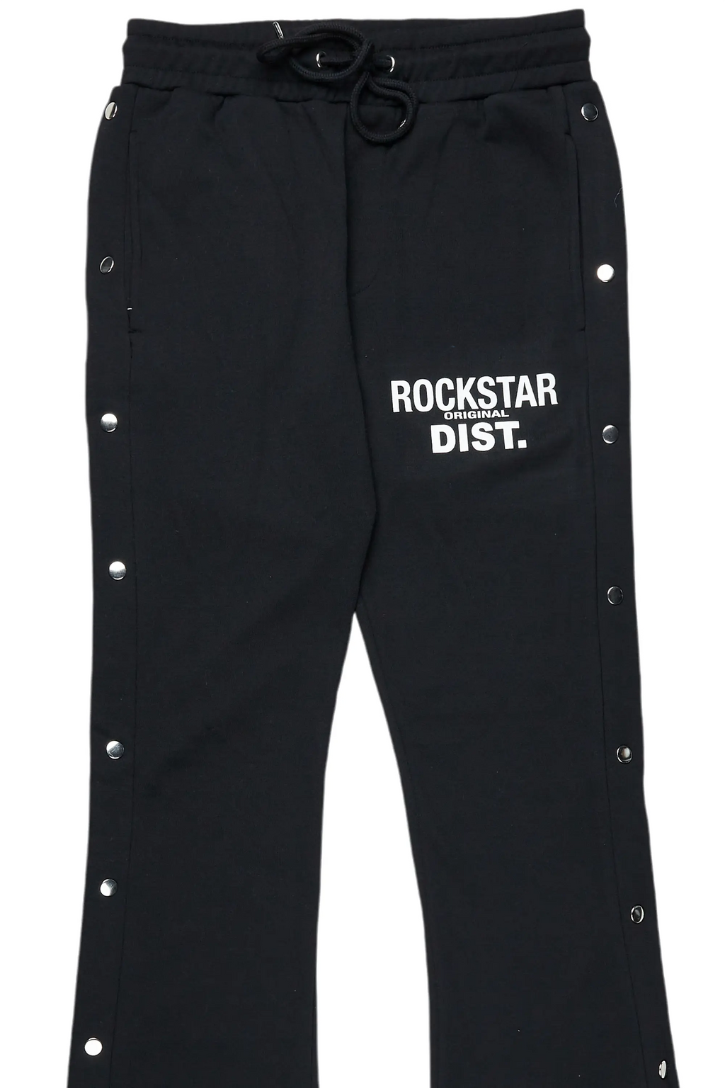 Alpine Black Baggy Snap Button Pant