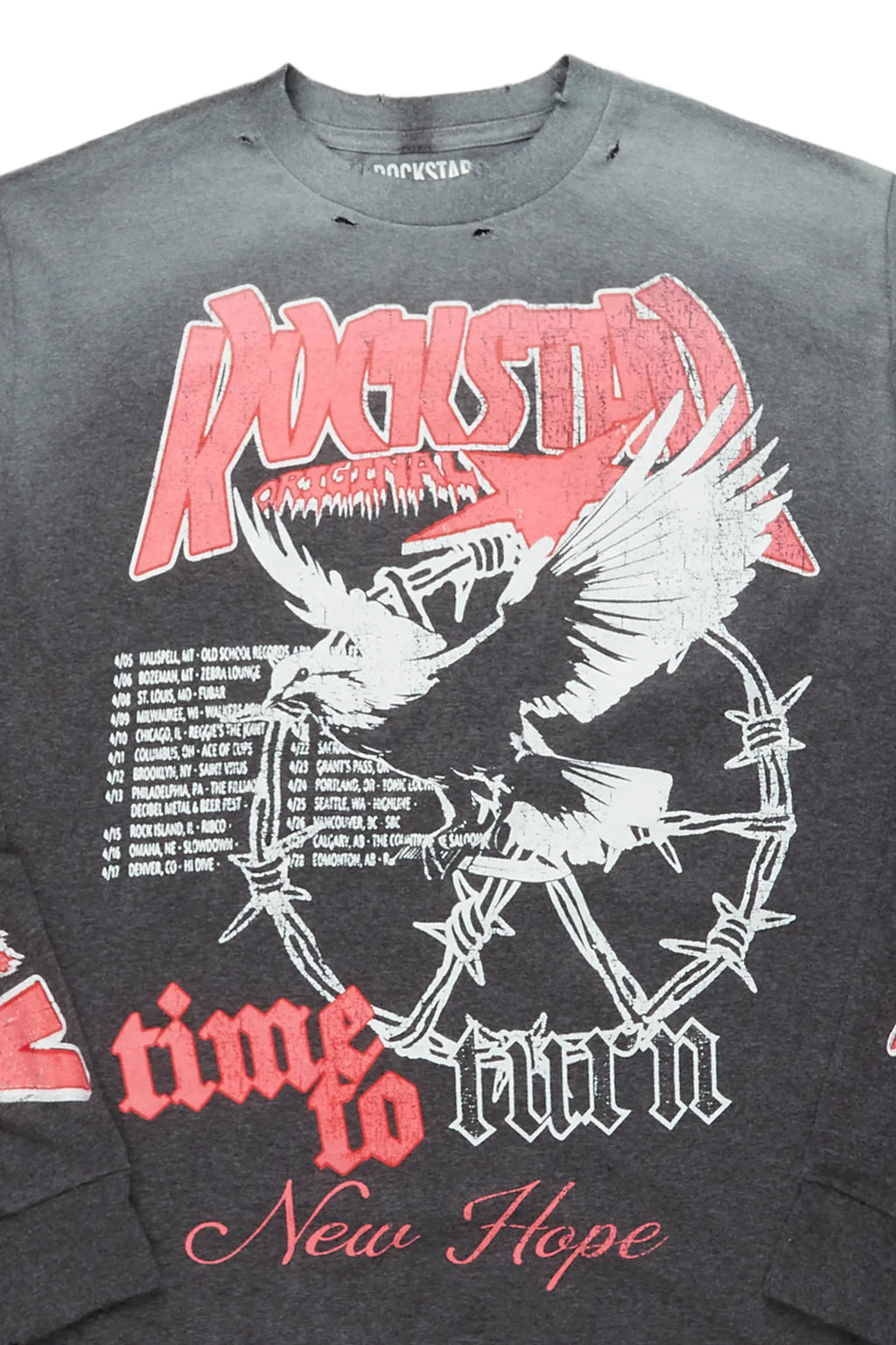 Crista Charcoal Long Sleeve T-Shirt