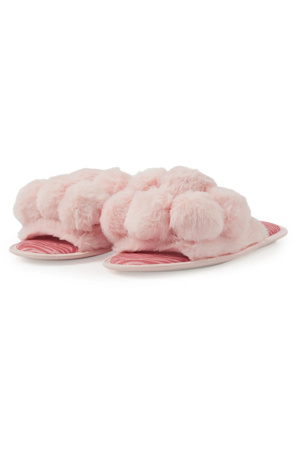 Kourtnay Pink Fur Slippers