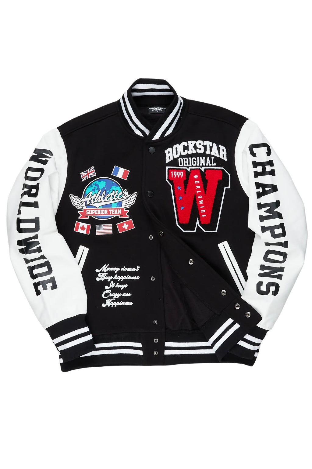 Izumi Black Varsity Jacket