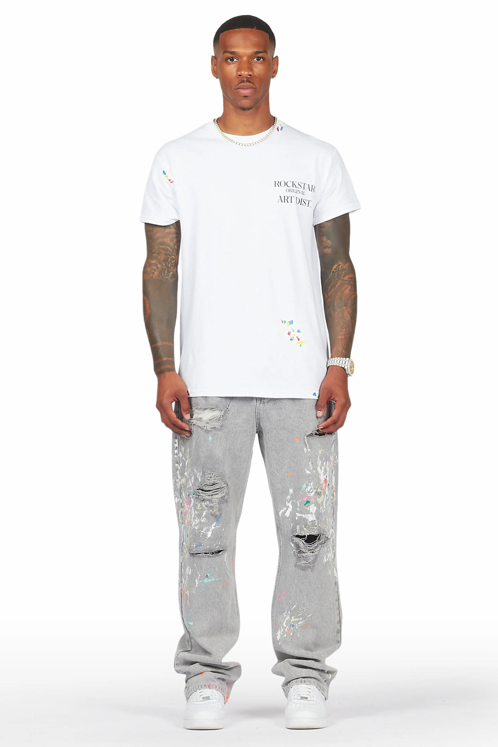 Zasha Grey Painter Baggy Jean