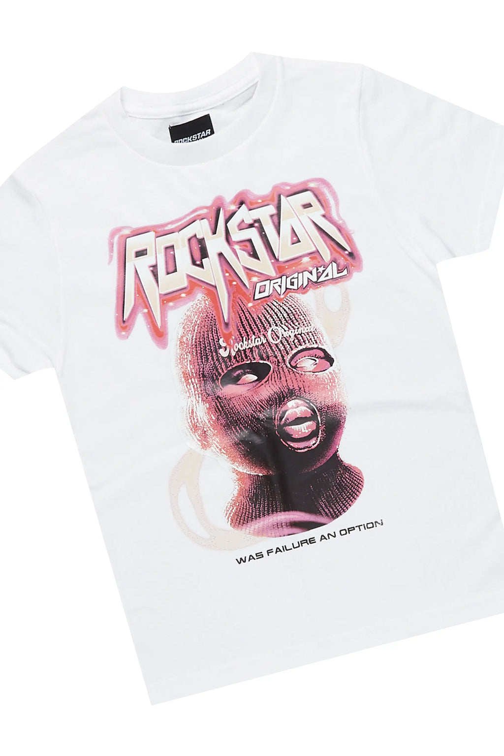 Girls Karasi White/Pink T-Shirt Cargo Jogger Set