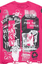 Kammile Fuchsia Oversized T-Shirt