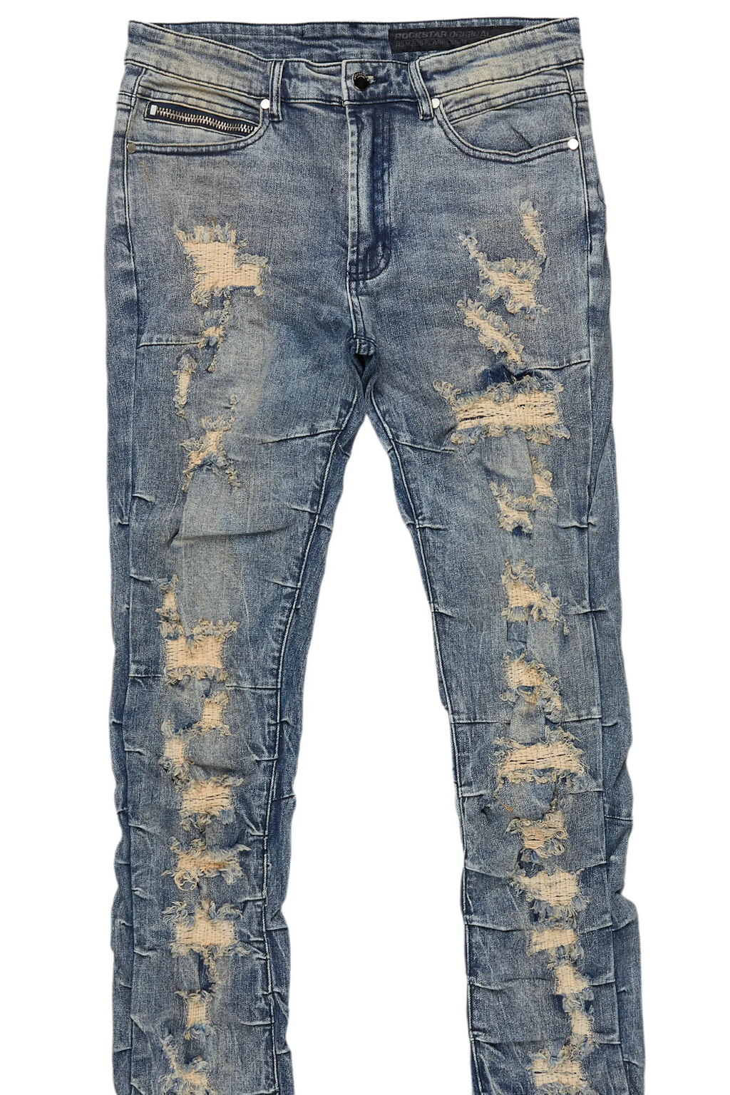 Mercol Blue Stacked Flare Jean
